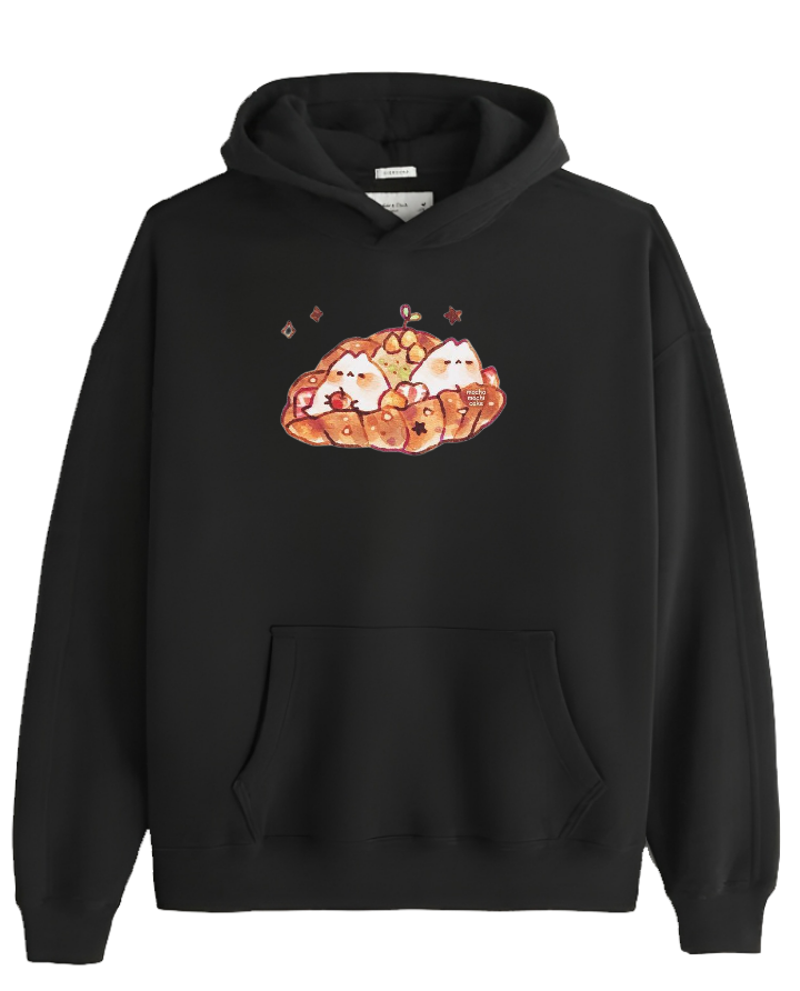 bunny Oversize Hoodie Black 68