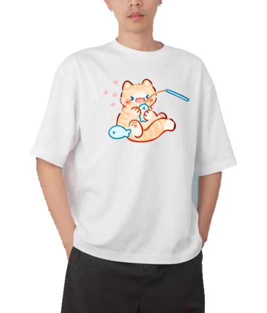 cat One Size t- shirt White 68