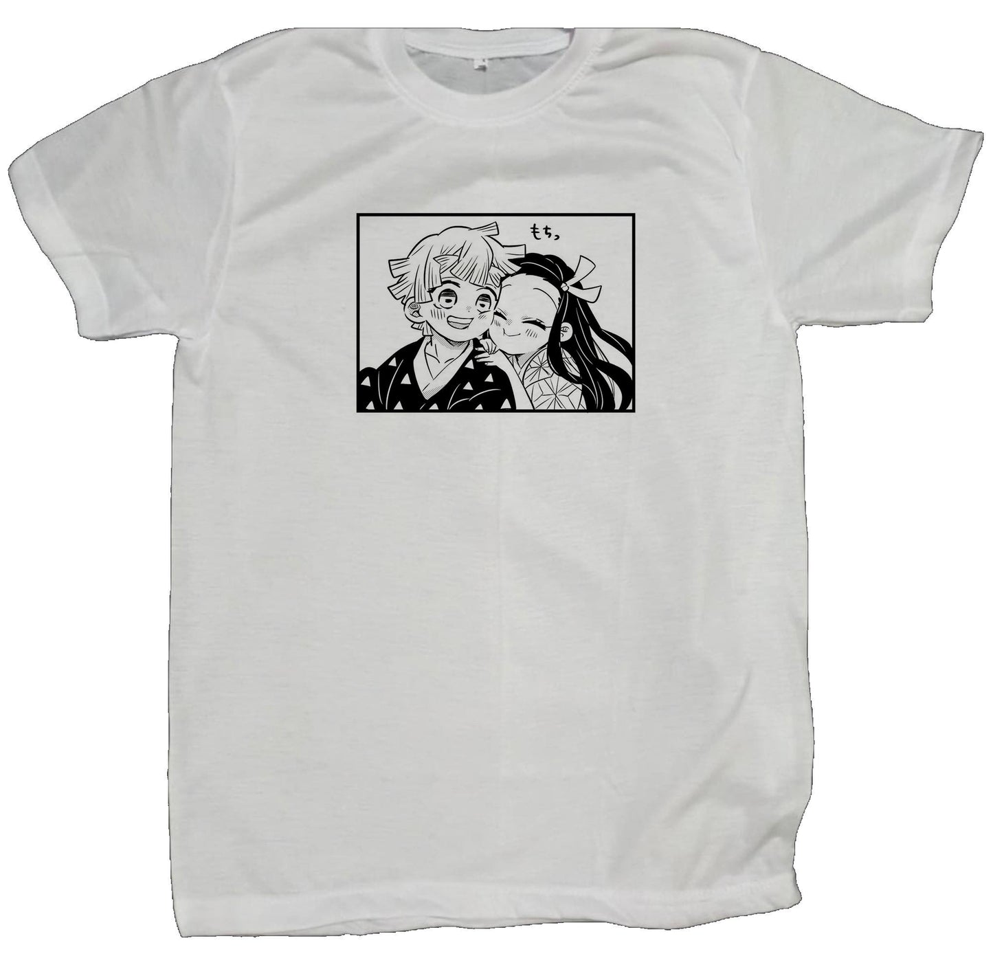 Anime Demon slayer nezuko tanjiro t- shirt fit White 68