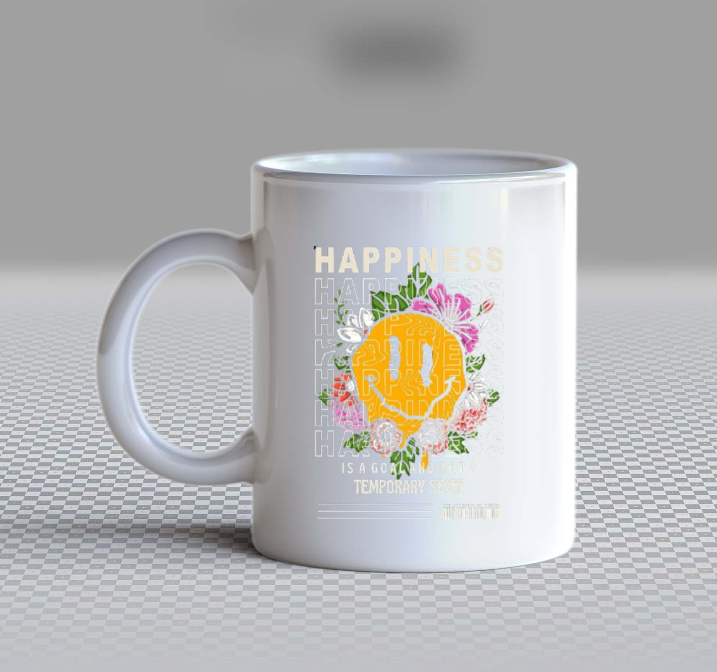 HAPPINESS Back text Mug 69