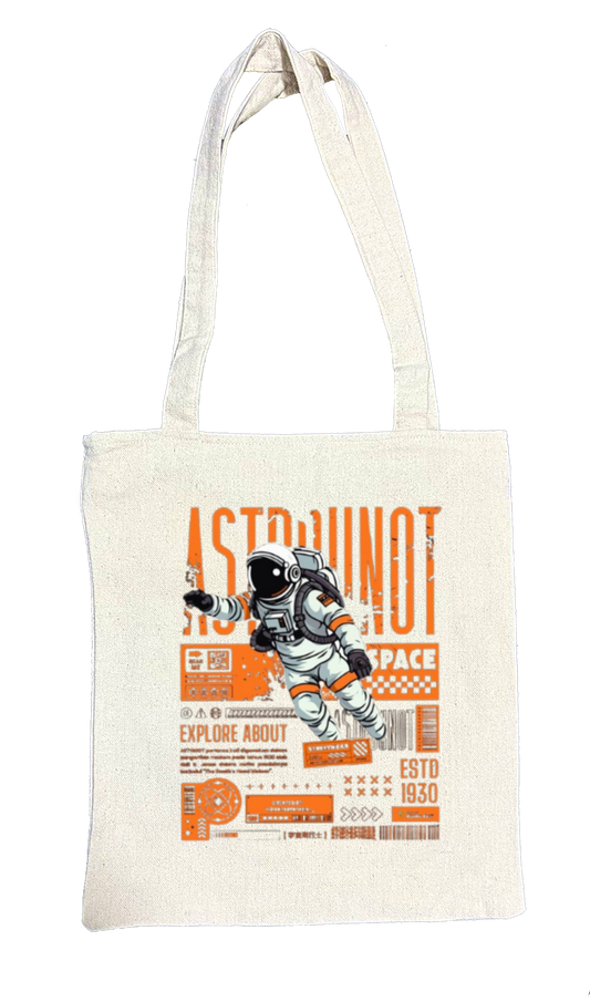 ASTRAUNOT Back text tote bag beige 67