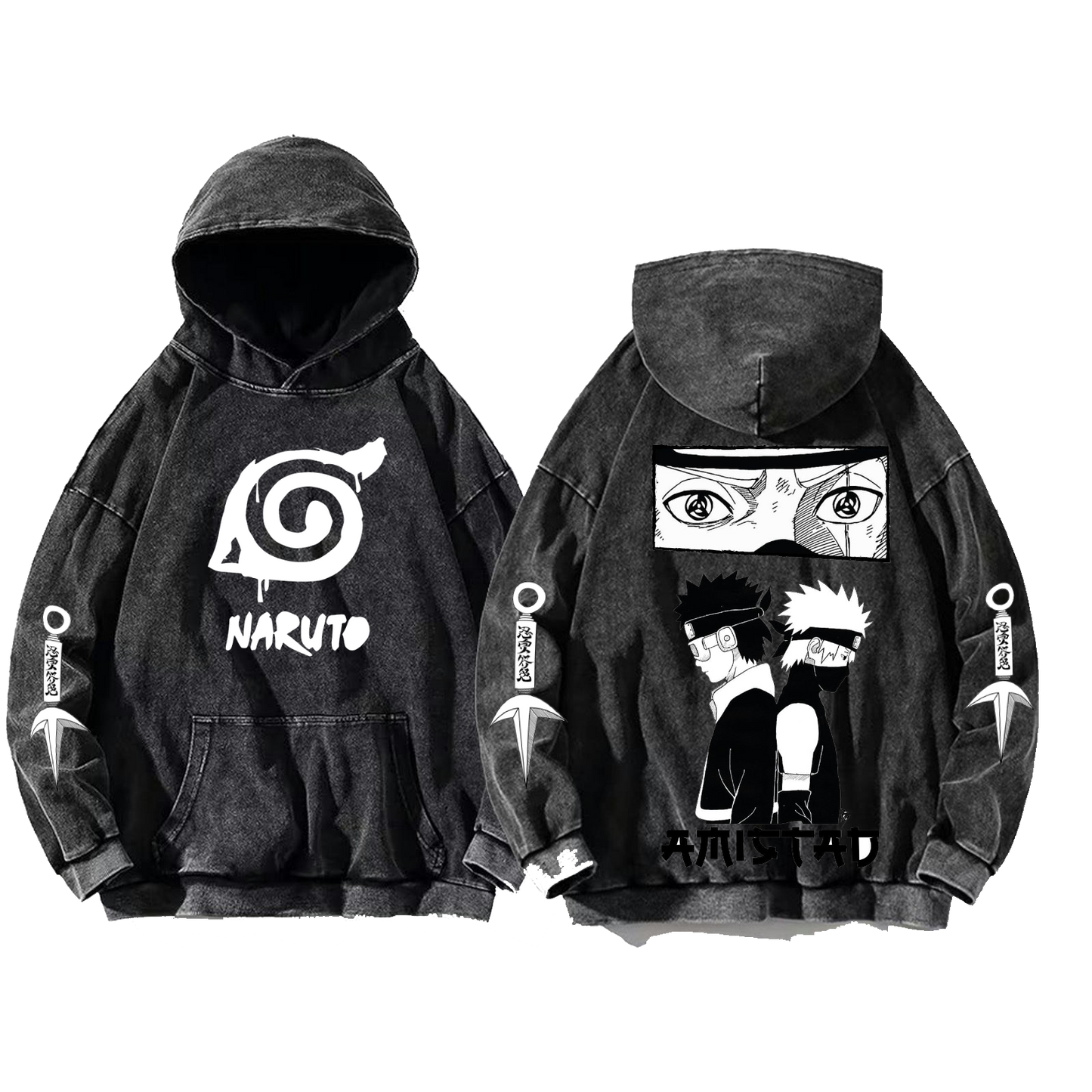 Naruto Shippuden One Size hoodie Washed Back 69