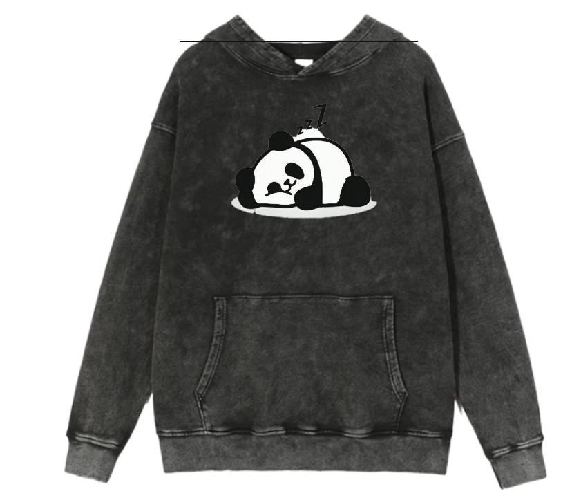 PANDA Oversize Hoodie Washed 6