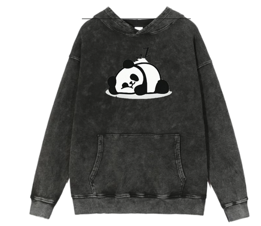 PANDA Oversize Hoodie Washed 6
