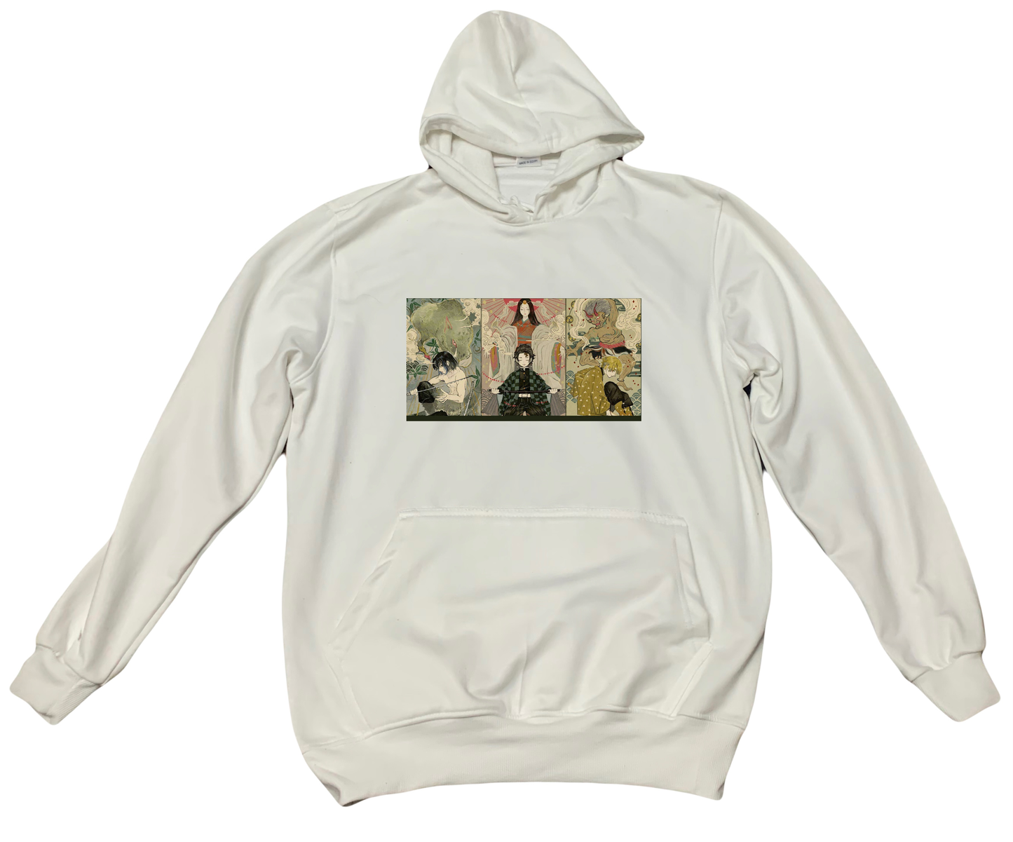 Anime Demon slayer nezuko tanjiro Oversize Hoodie White 6