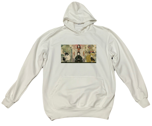 Anime Demon slayer nezuko tanjiro Oversize Hoodie White 6