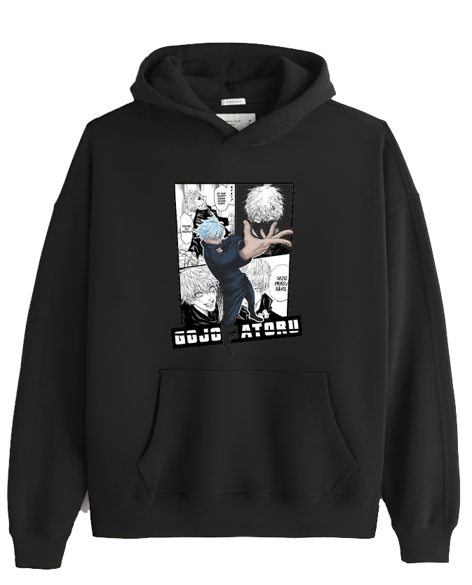 jujutsu kaisen GOJO Oversize  Hoodie Black 6