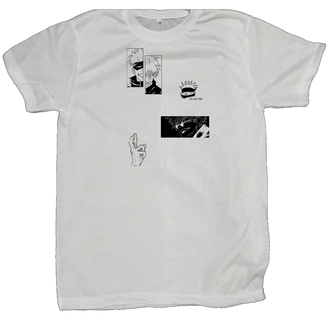 tjujutsu kaisen GOJO Oversize t- shirt White 9