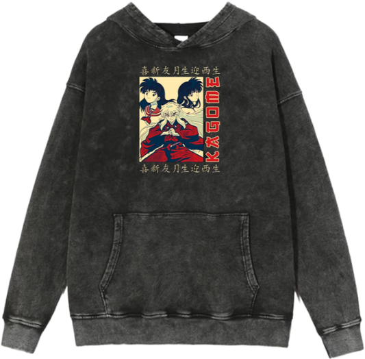Inuyasha One Size hoodie Washed 6