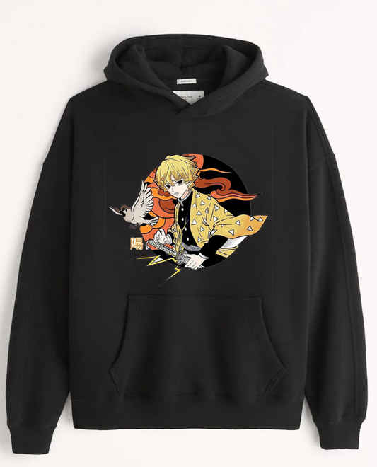 Anime Demon slayer nezuko tanjiro Oversize Hoodie Black 6