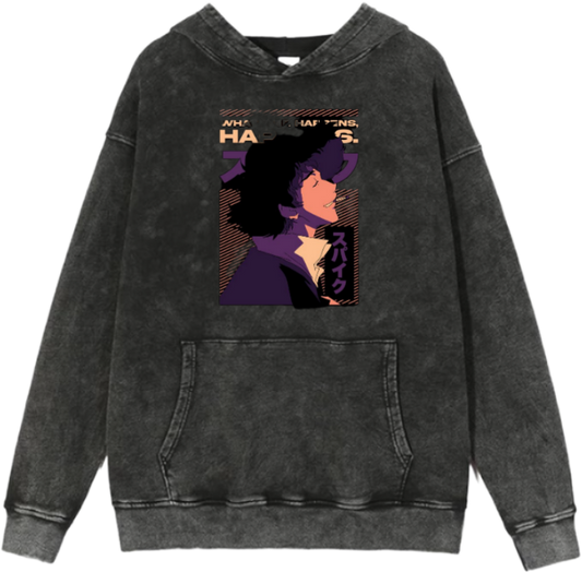 Cowboy Bebop Over Size hoodie Washed 6