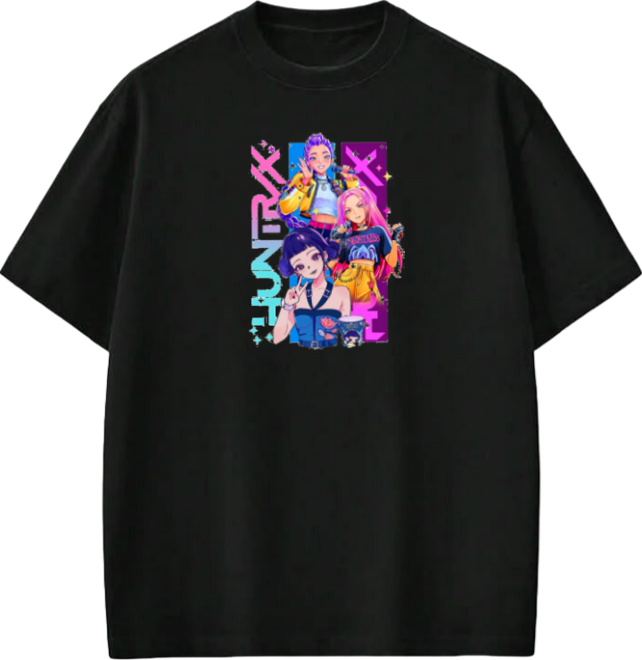 Hunterix kpop  t- shirt Black 6
