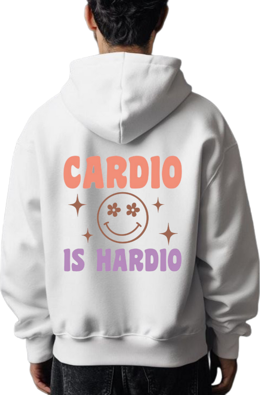 workout gym pilates Oversize Hoodie White Back 6
