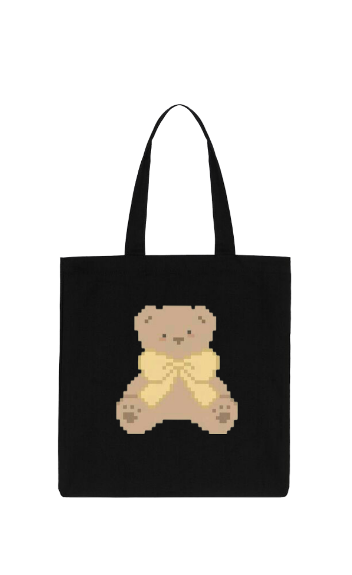 bear tote bag Black 6