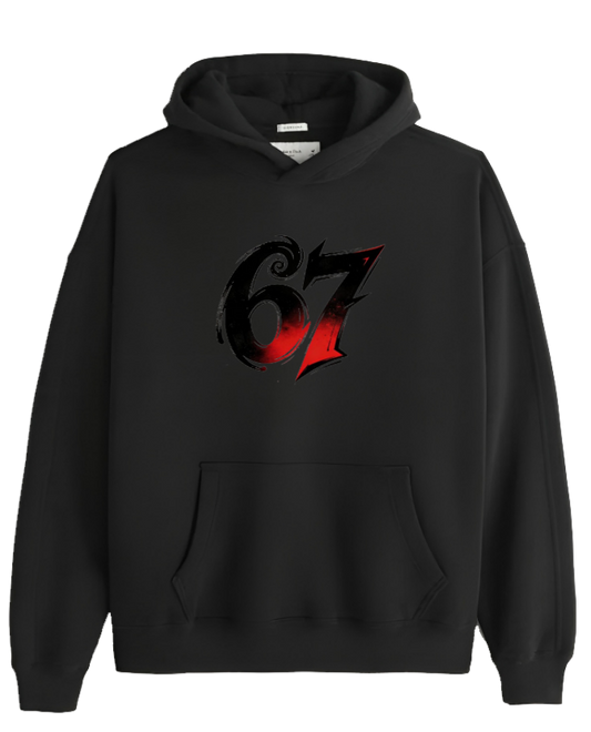 designs 67 Oversize Hoodie Black  6