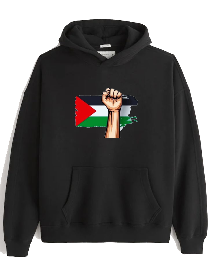 Palestine One Size hoodie Black 6