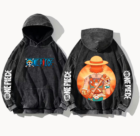 one piece One Size hoodie Washed Back 6