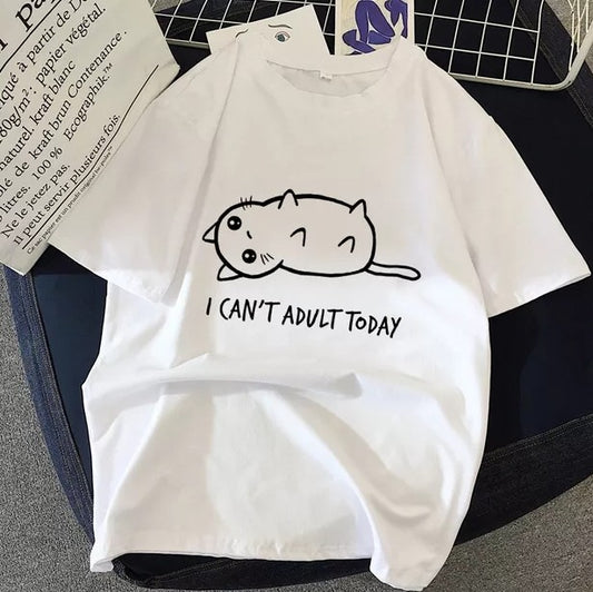 cat kitty kitten t-shirt fit White 6