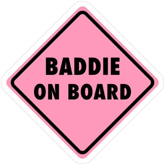 Sticker BADDIE ON BOARD 6