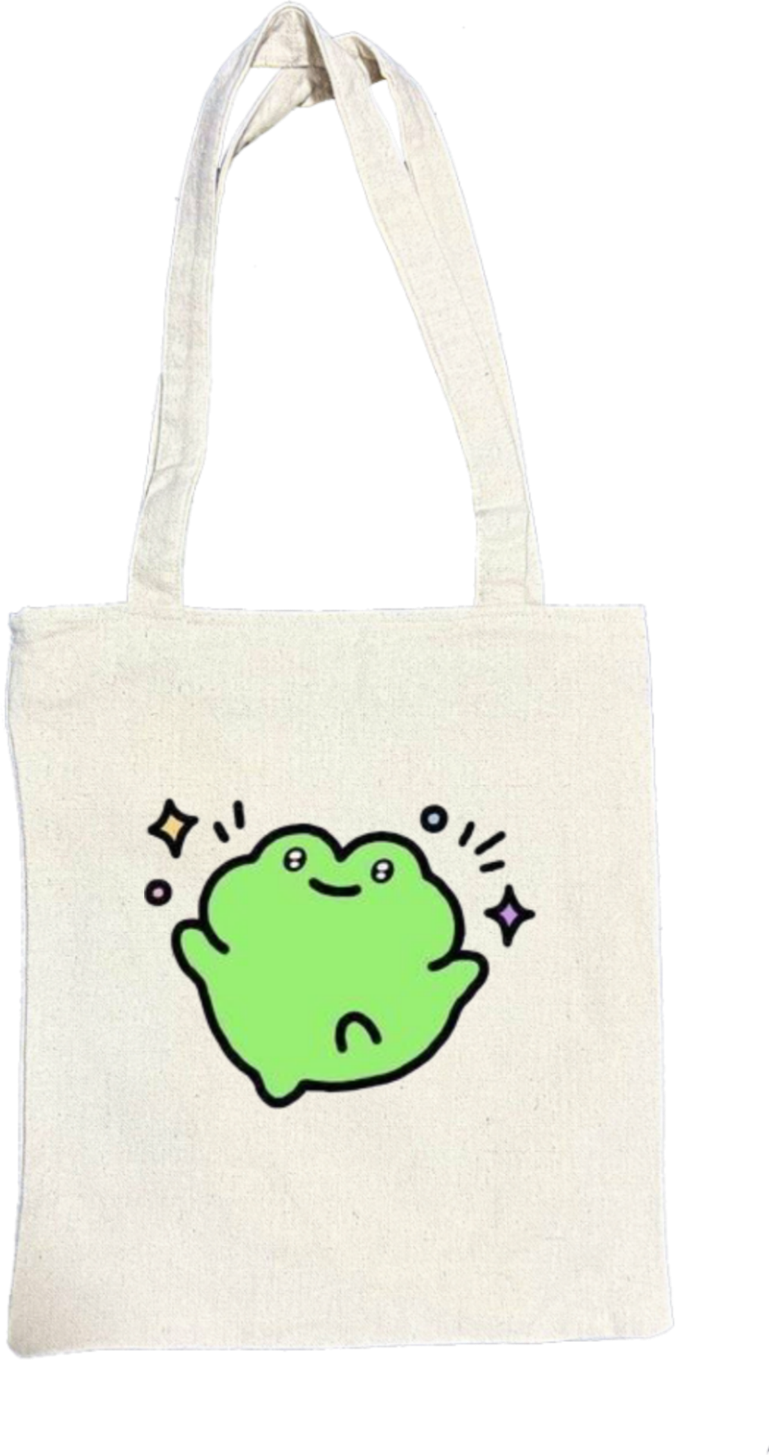 Frog tote bag beige 6