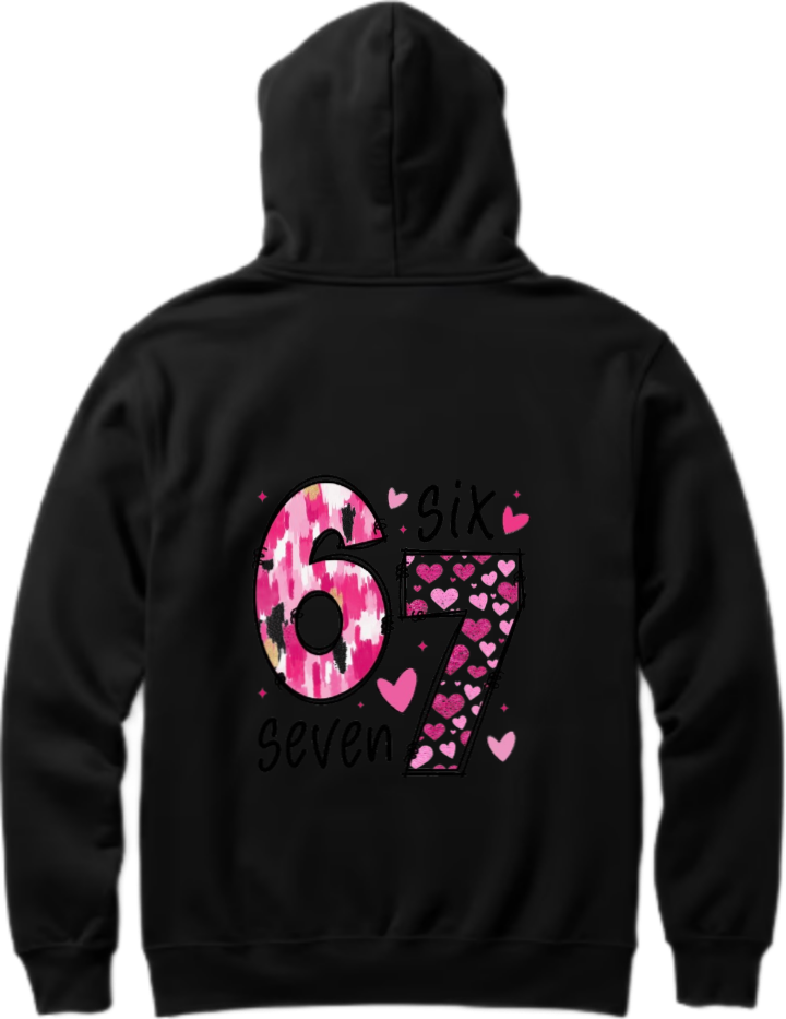 designs 67 Oversize Hoodie Black Back 6