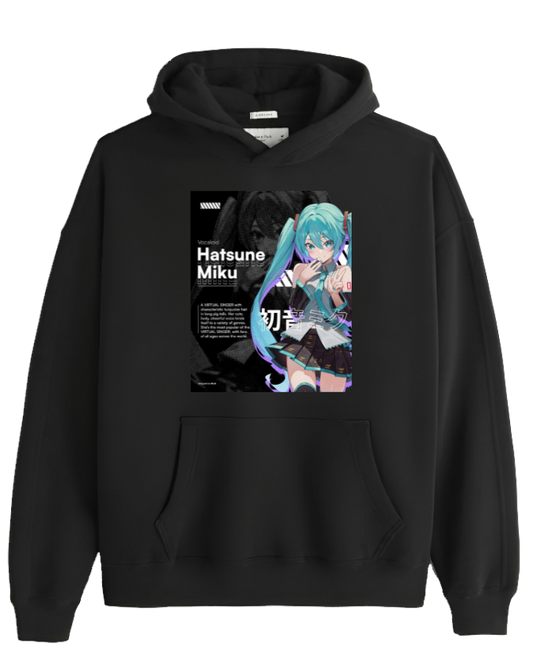 Hatsune Miku One Size hoodie Black 6
