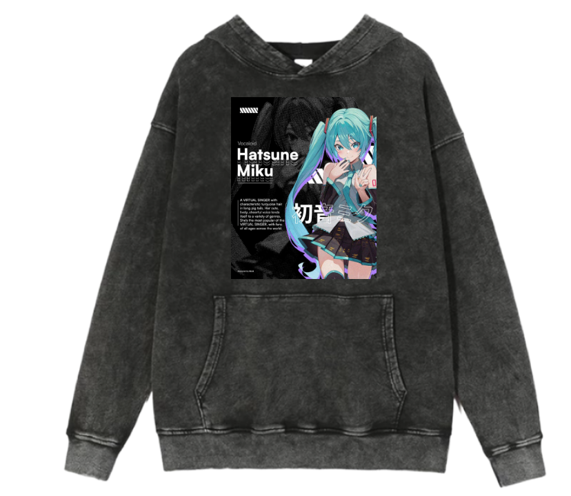 Hatsune Miku One Size hoodie Washed 6