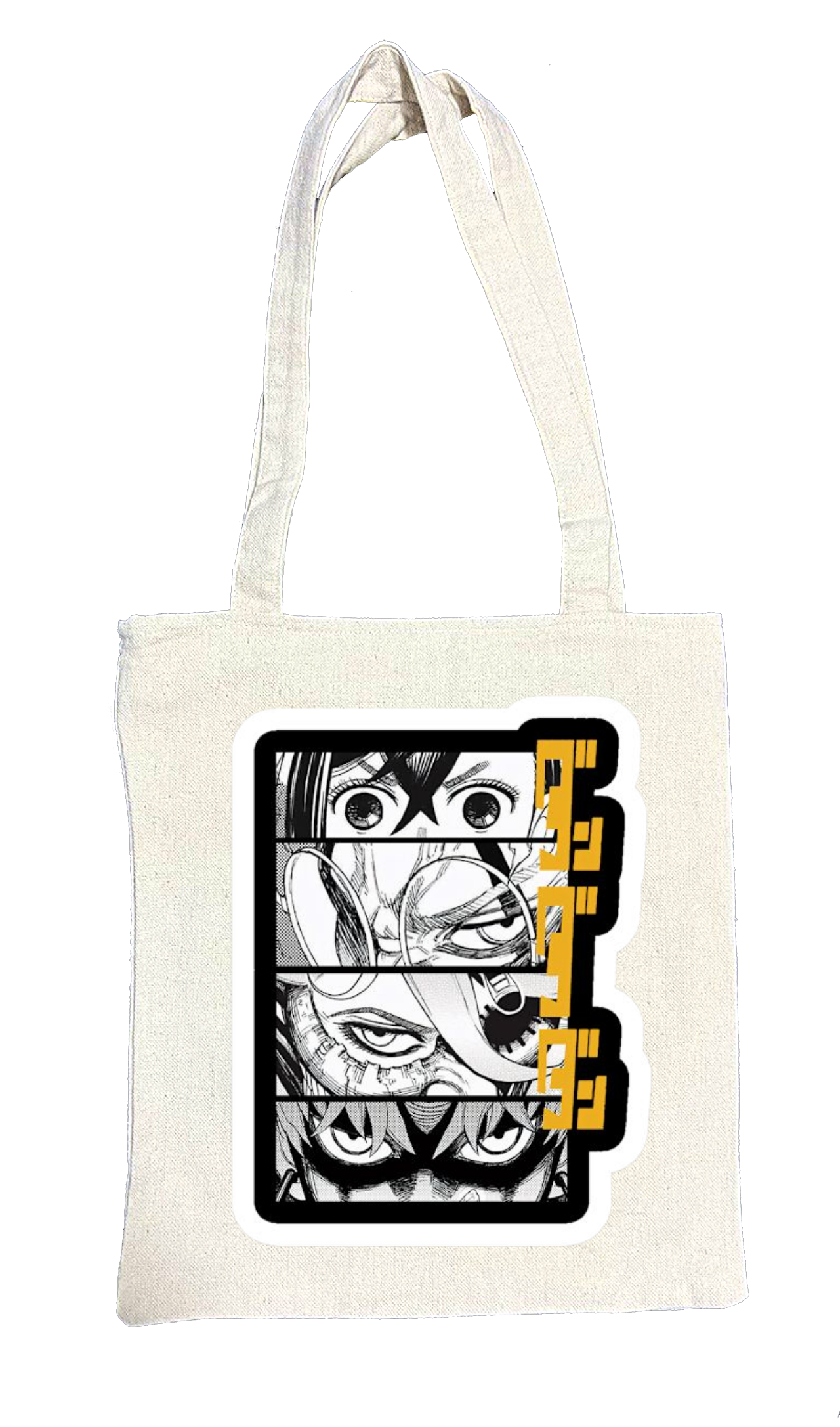 Dandadan tote bag beige 6