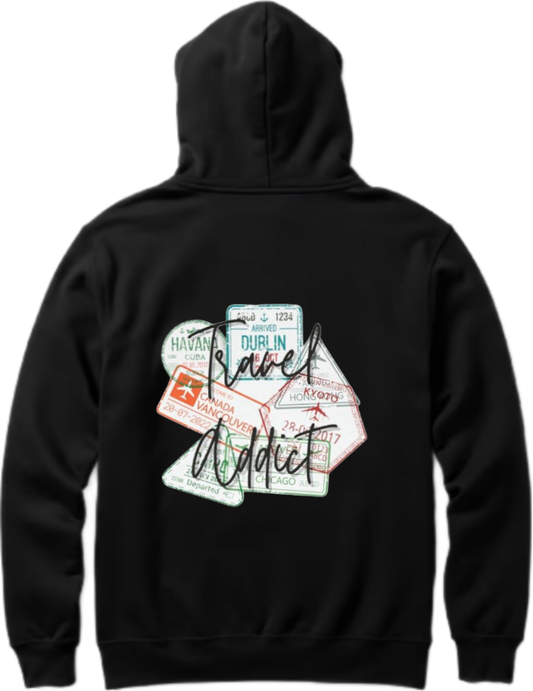 travel travellar Oversize Hoodie Black Back 6
