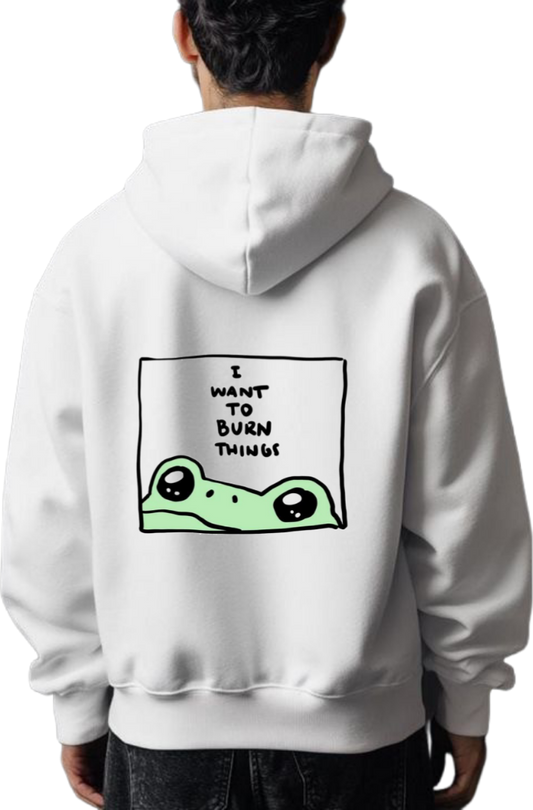 frog Oversize Hoodie White Back 6
