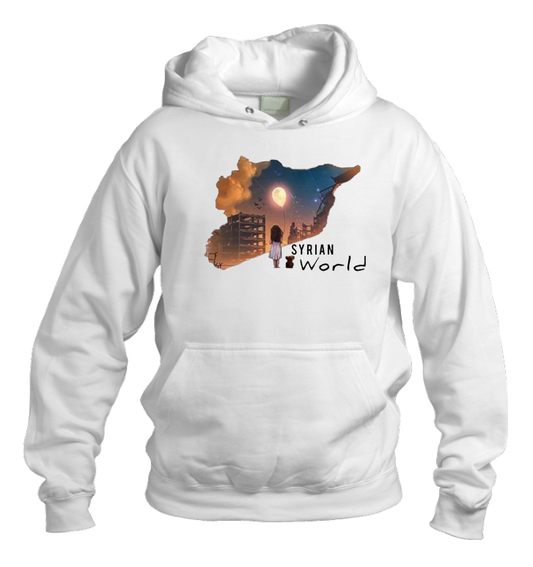 Syria One Size hoodie White 6