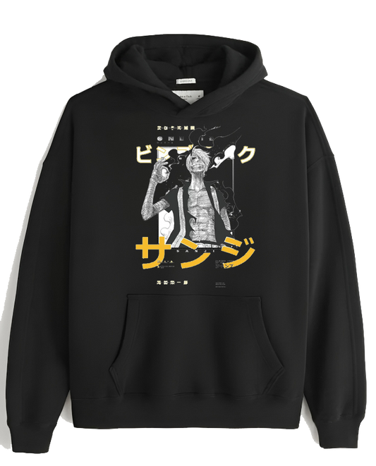 one piece One Size hoodie Black 6