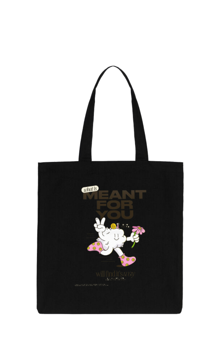 MEANT FOR tote bag Black 136