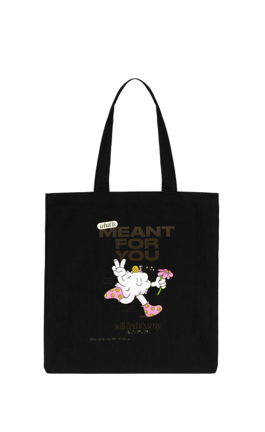 MEANT FOR tote bag Black 136