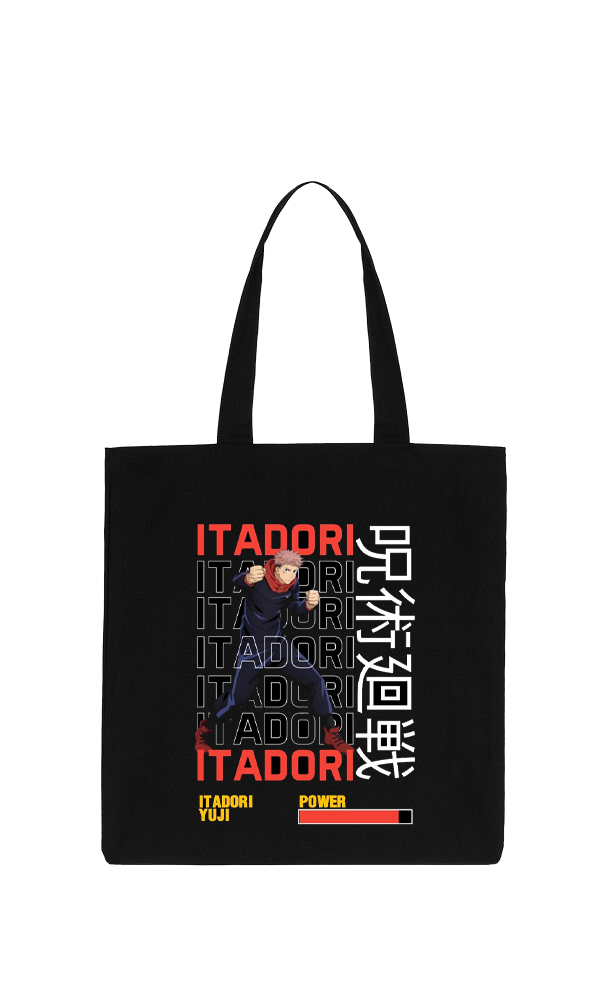 jujutsu kaisen GOJO  tote bag Black 6