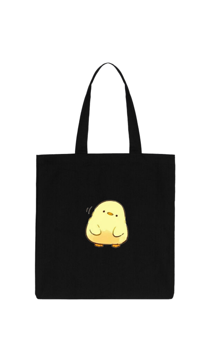 duck tote bag Black 6
