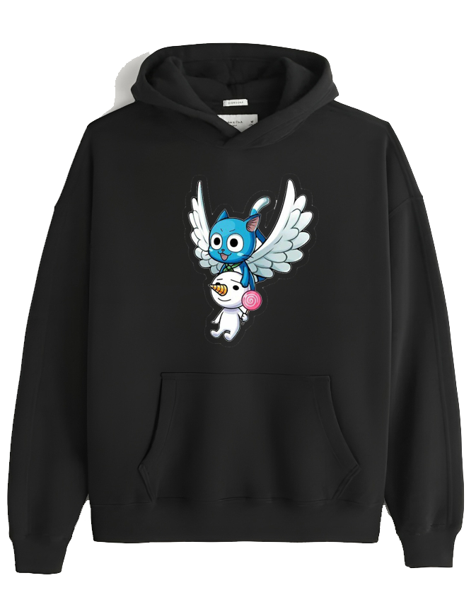 fairy tail One Size hoodie Black 6