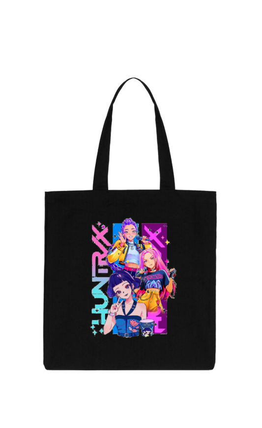 Hunterix kpop tote bag Black 5