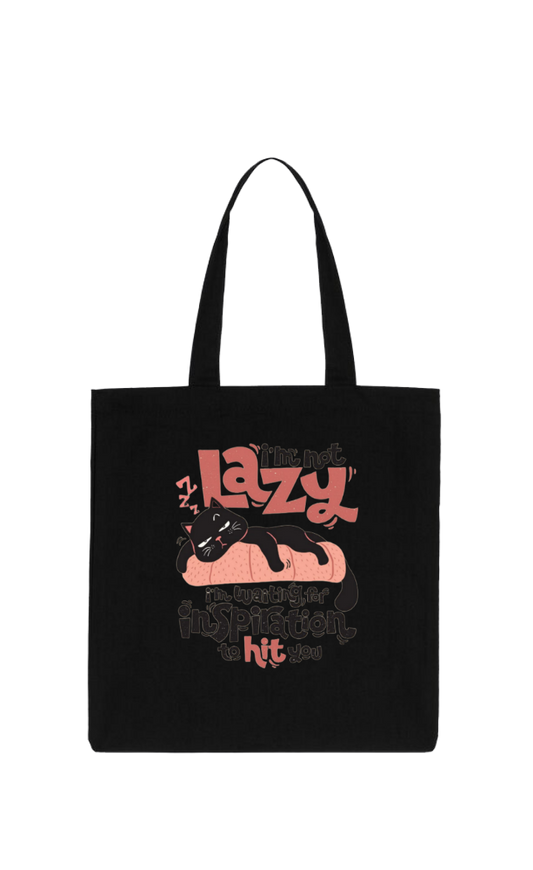 lazy tote bag Black 193