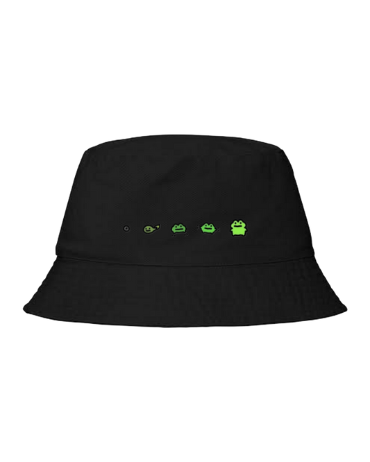 Frog Bucket hat Fishman hat cap Black 6