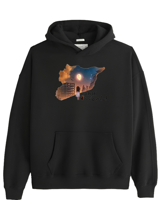 Syria One Size hoodie Black 6