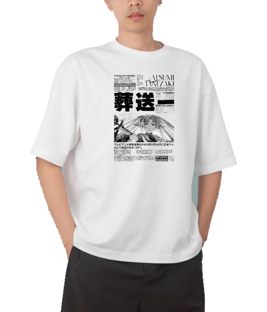 Frieren Beyond Journey's End t- shirt One Size White 6
