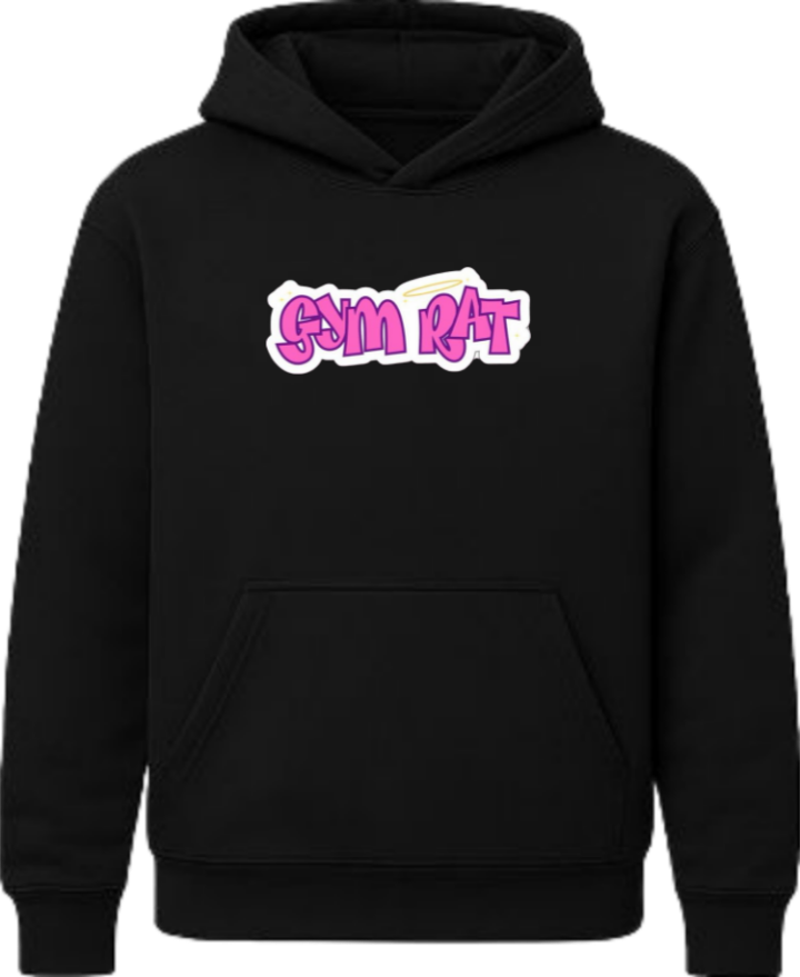 workout gym pilates Oversize Hoodie Black 6