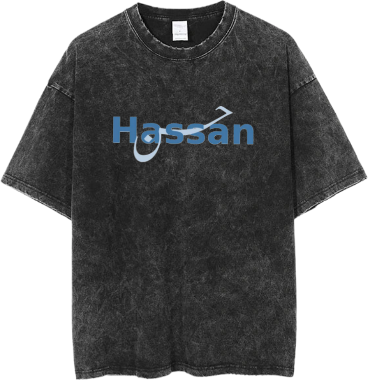 names t- shirt One Size Washed Hassan 6