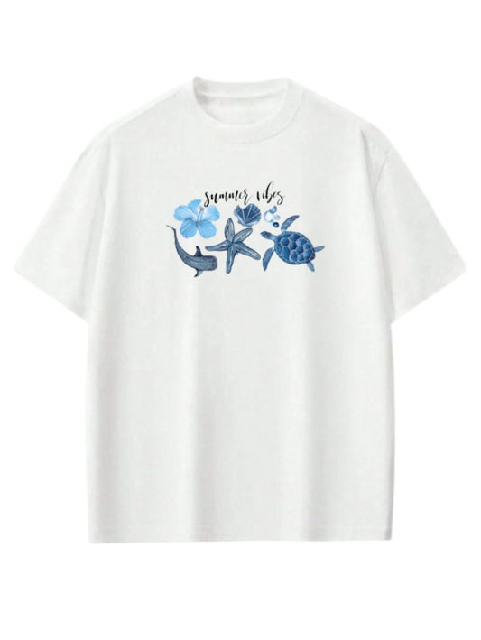 Summer Vibes t- shirt White 6