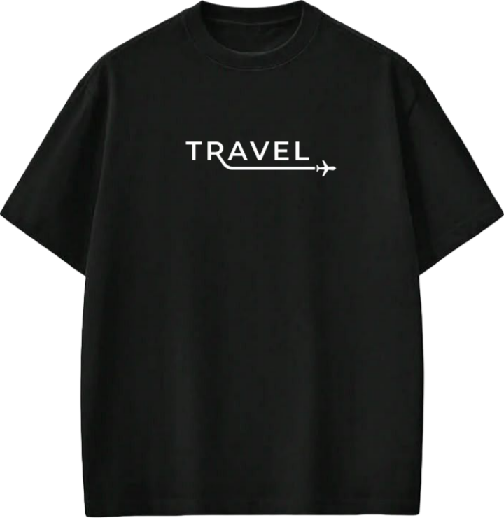 travel travellar t- shirt Black 7