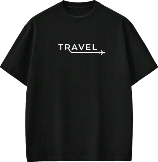travel travellar t- shirt Black 7