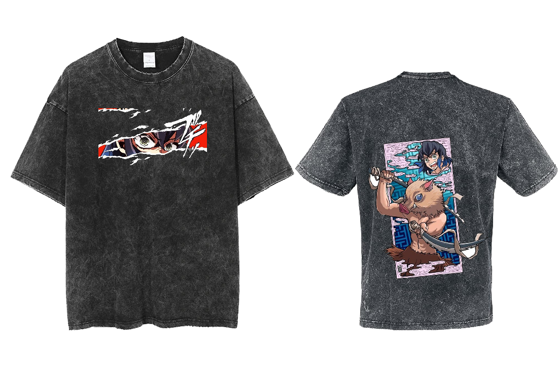 Anime Demon slayer nezuko tanjiro  One Size t- shirt Washed 6