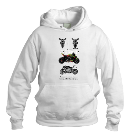MOTOR CYCLE One Size hoodie White 6