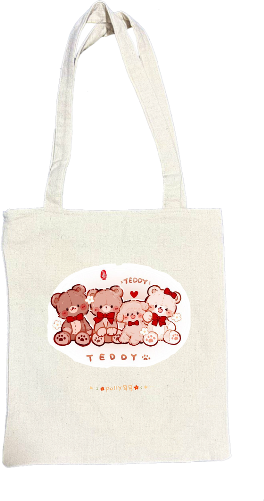 bear tote bag Beige 6